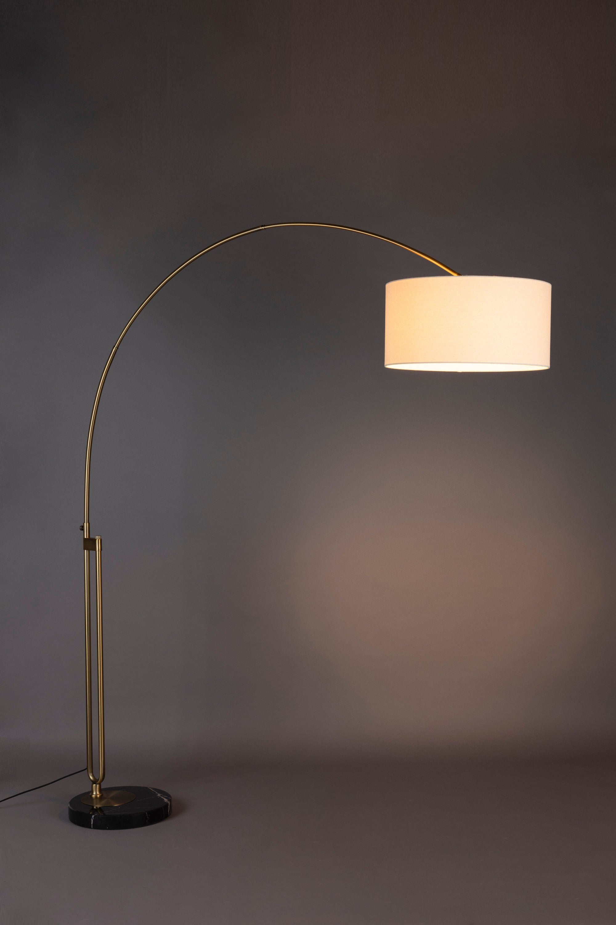 Dutchbone Archie Gold & Black Marble Floor Lamp